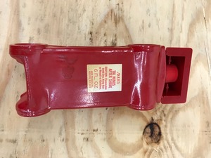 Red Avon cologne bottle