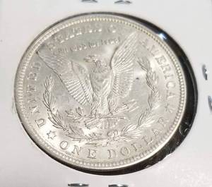1921-D MORGAN SILVER DOLLAR UNC
