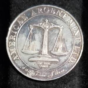 1 TROY OZ. .999 FINE SILVER ARGENT MINT TRADE UNIT