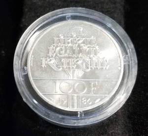 1986 FRANCE 100 FRANCS 90% SILVER (15grams)