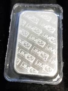 1 TROY OZ. .999 FINE SILVER BAR JM JOHNSON MATTHEY SEALED