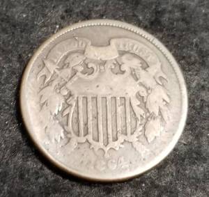 1864 US TWO CENT PIECE