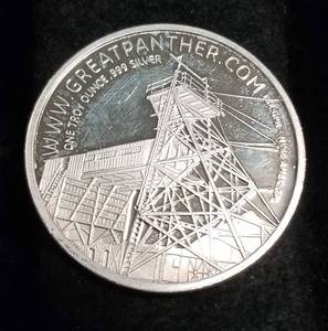 1 TROY OZ. .999 FINE SILVER GREAT PANTHER LIMITED