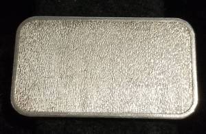 1 TROY OZ. .999 FINE SILVER BAR ENGELHARD PLAIN BACK