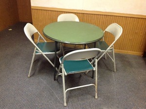 lot 8 image: Folding Table & 4 Chairs