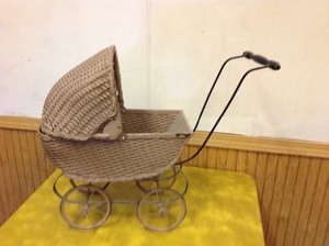 lot 33 image: Antique Doll Carriage