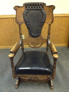lot 50 image: Antique Rocking Chair