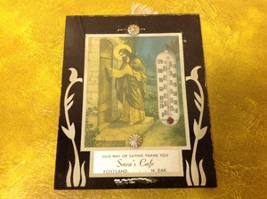 lot 129 image: Vintage Saras Cafe Portland ND Advertising