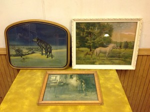 lot 135 image: Vintage Framed Art