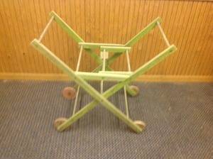 lot 148 image: Wood Cart with Wood Wheels