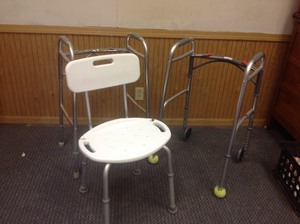 lot 156 image: Walkers & Shower Chair