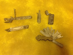 lot 217 image: Vintage Chevrolet Mini Tool & Vintage Bottle Openers