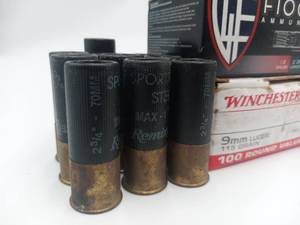 lot 02 image: Shotgun and 9mm Ammunition
