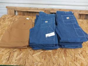 12 pair of Mens Carhartt Carpenter Denim Jeans (Sizes 36)