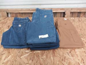 12 pair of Mens Carhartt Carpenter Denim Jeans (Sizes 38)