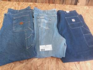 3 pair of Mens G&K and Carhartt Carpenter Denim Jeans (Sizes 48, 50, 52)