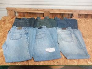 6 pair of Mens Vintage Designer Denim Jeans (Size 34)