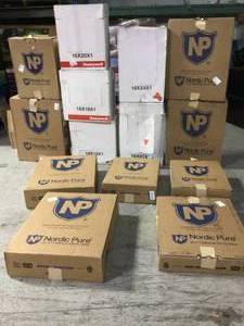 lot 11 image: Pallet with assorted furnance filters various sizes not used