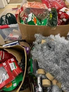 lot 44 image: Lot with Misc Items Holoiday, Plumbing, Housewaresmisc and more see pictures