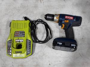Ryobi 18 Volt 12 Drill With Battery & Charger