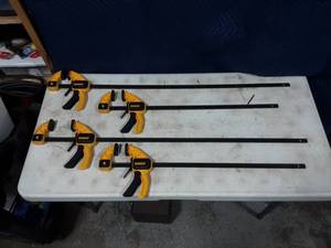 4-Dewalt Bar Clamps (2-24, 2-36)