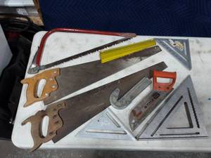Hand Saws, Hack Saw Blades, Bow Saw, Squares