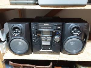 Sharp AMFM Stereo, CD, Cassette With Remote