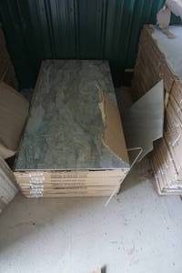 lot 29 image: Random Design High Definition Glazed Digital Vitrified Tile Slat Nero Design
