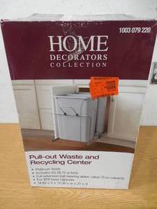 lot 14 image: 18-1316 in. H x 14-38 in. W x 22 in. D 28.75 Qt. In-Cabinet Double Bottom-Mount Pull-Out Trash Can