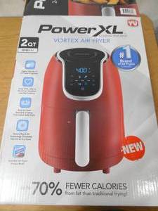 lot 52 image: PowerXL Vortex Air Fryer 2-Qt. - Red