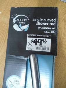 lot 53 image: New- curved shower rod