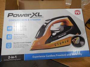 lot 58 image: Tristar Products Inc PowerXL Cordless Iron and Steamer