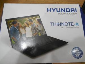 lot 98 image: Hyundai ThinNote 14.1 HD Intel Celeron N3350 4GB Memory 64GB Flash Memory Windows 10 Laptop Computer  Black