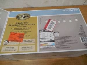 lot 143 image: 6-Light 4 ft. Chrome Integrated LED Track Lighting Kit