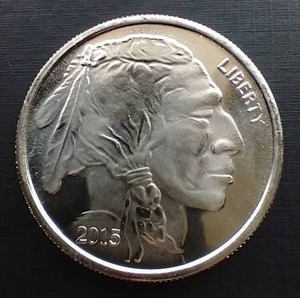 2015 1 Oz. Buffalo Silver Round