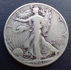 1946-D Walking Liberty Silver Half Dollar