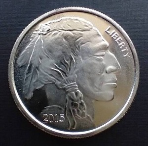 2015 1 Oz. Buffalo Silver Round