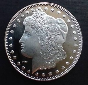 1 Oz. Morgan Style Silver Bullion Round