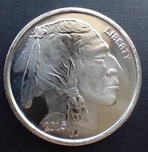 2015 1 Oz. Buffalo Silver Round