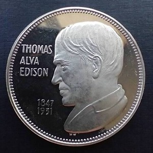 Thomas Edison Silver Round