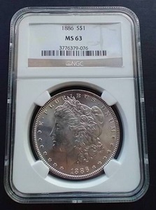 1886 Morgan Dollar - MS63