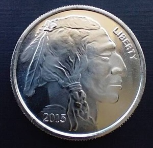 2015 1 Oz. Buffalo Silver Round