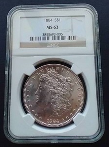 1884 Morgan Dollar - MS63