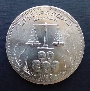 1972 Universaro 1 Oz. Silver Round