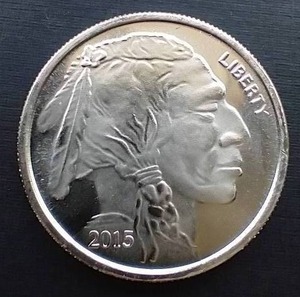 2015 1 Oz. Buffalo Silver Round