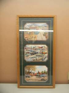 KEN ZYLLA - ART PRINT - PROFESSIONALLY FRAMED - GREAT PIECE - APPROX 19 BY 35 - SEE PICTURES