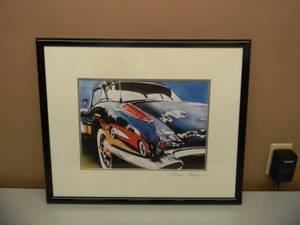 DAVID CHAPPLE SIGNED PRINT REFLECTIONS - PROFESSIONALLY FRAMED - GREAT PIECE - APPROX 23 BY 19 - SEE PICTURES