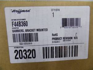 lot 93 image: Hoffman F44B360 Barriers, Bracket Mounted