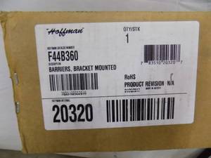 lot 94 image: Hoffman F44B360 Barriers, Bracket Mounted