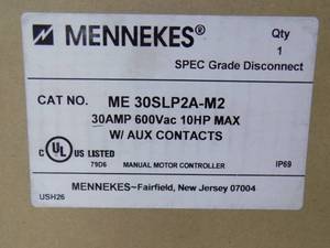 lot 7 image: Mennekes Spec Grade Disconnect